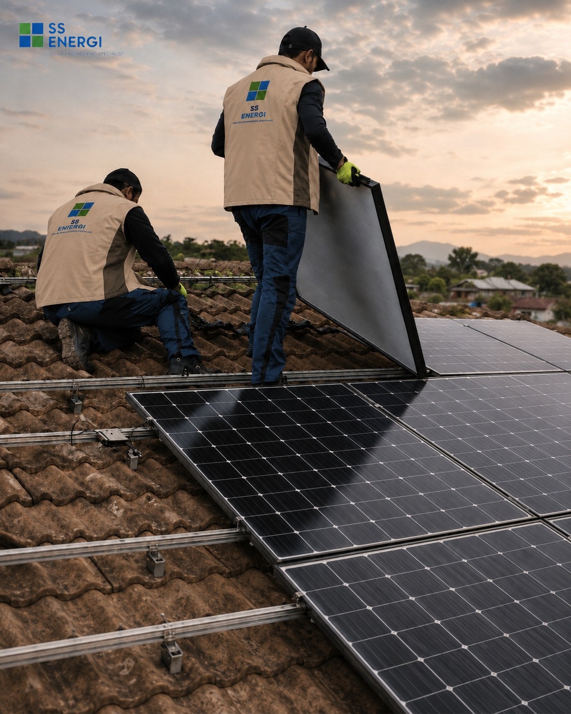 Pemeriksaan inverter solar panel murah by SS Energi teknisi berpengalaman