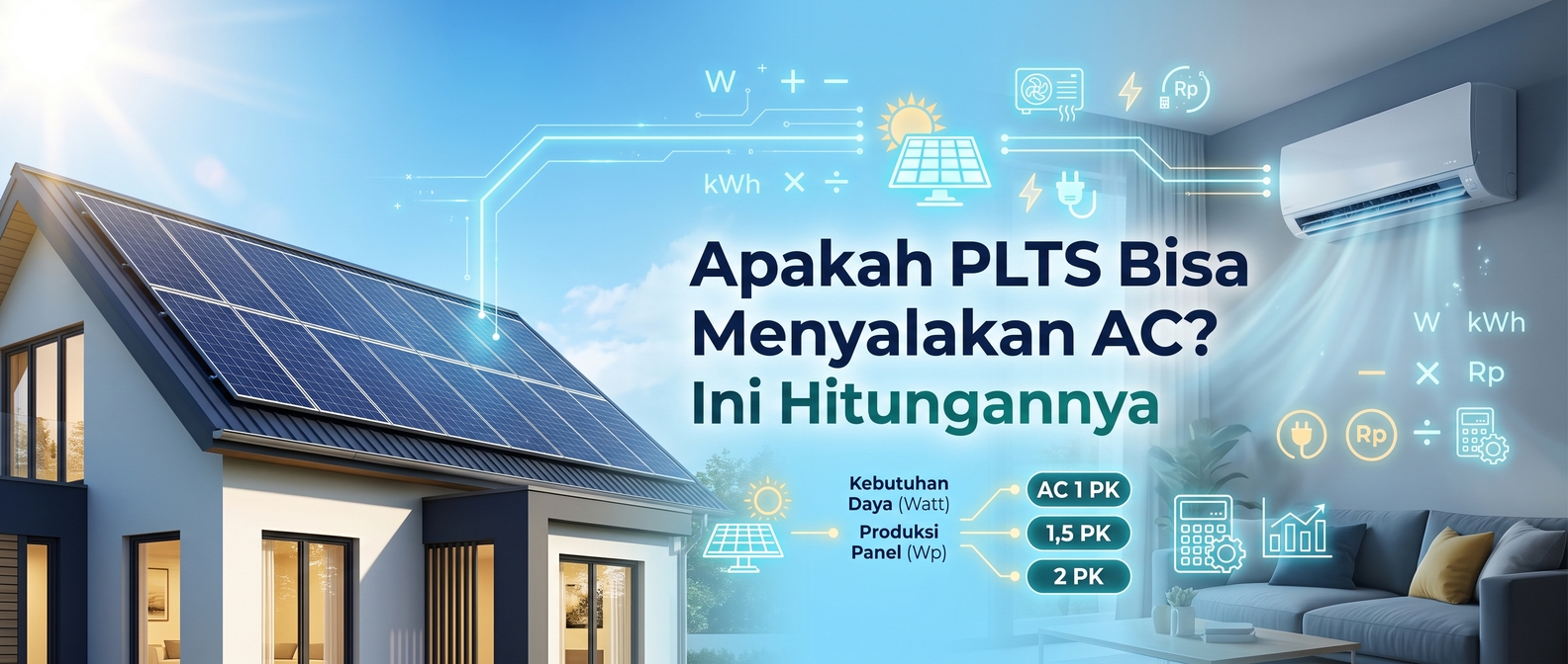 Apakah PLTS Bisa Menyalakan AC? Ini Hitungannya
