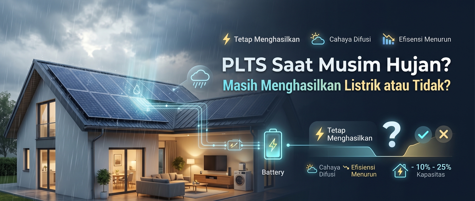 PLTS Saat Musim Hujan: Masih Menghasilkan Listrik atau Tidak?