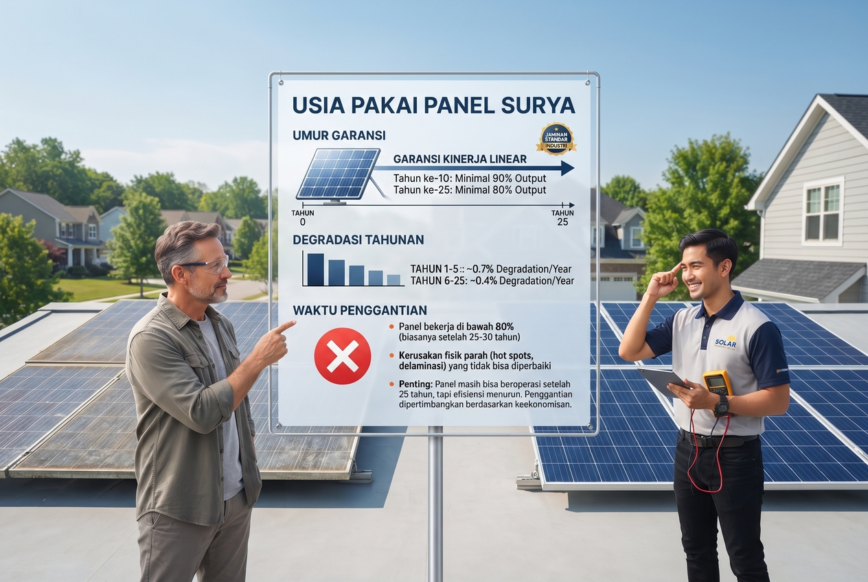 Umur Panel Surya: Berapa Lama Bertahan dan Kapan Harus Diganti?