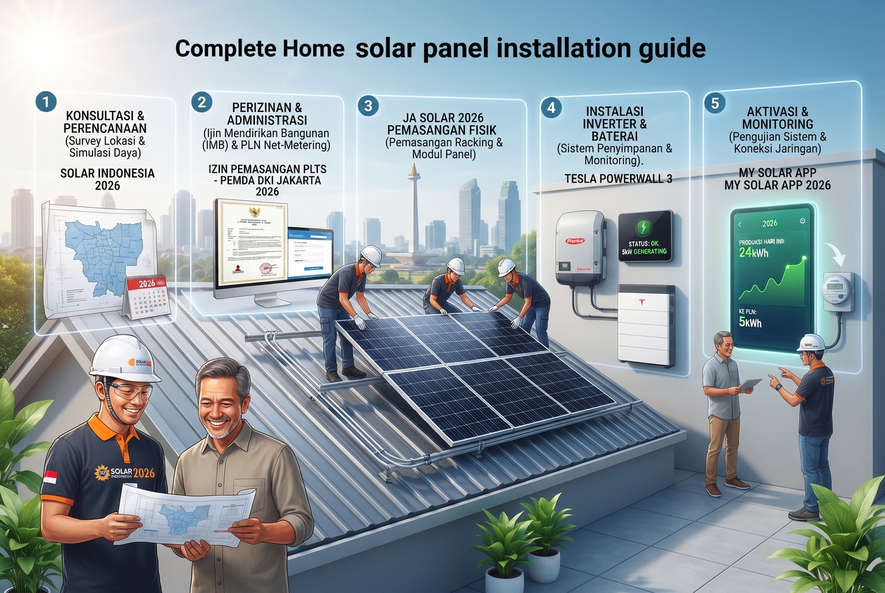 Panduan Lengkap Memasang Solar Panel Rumah di Jakarta 2026