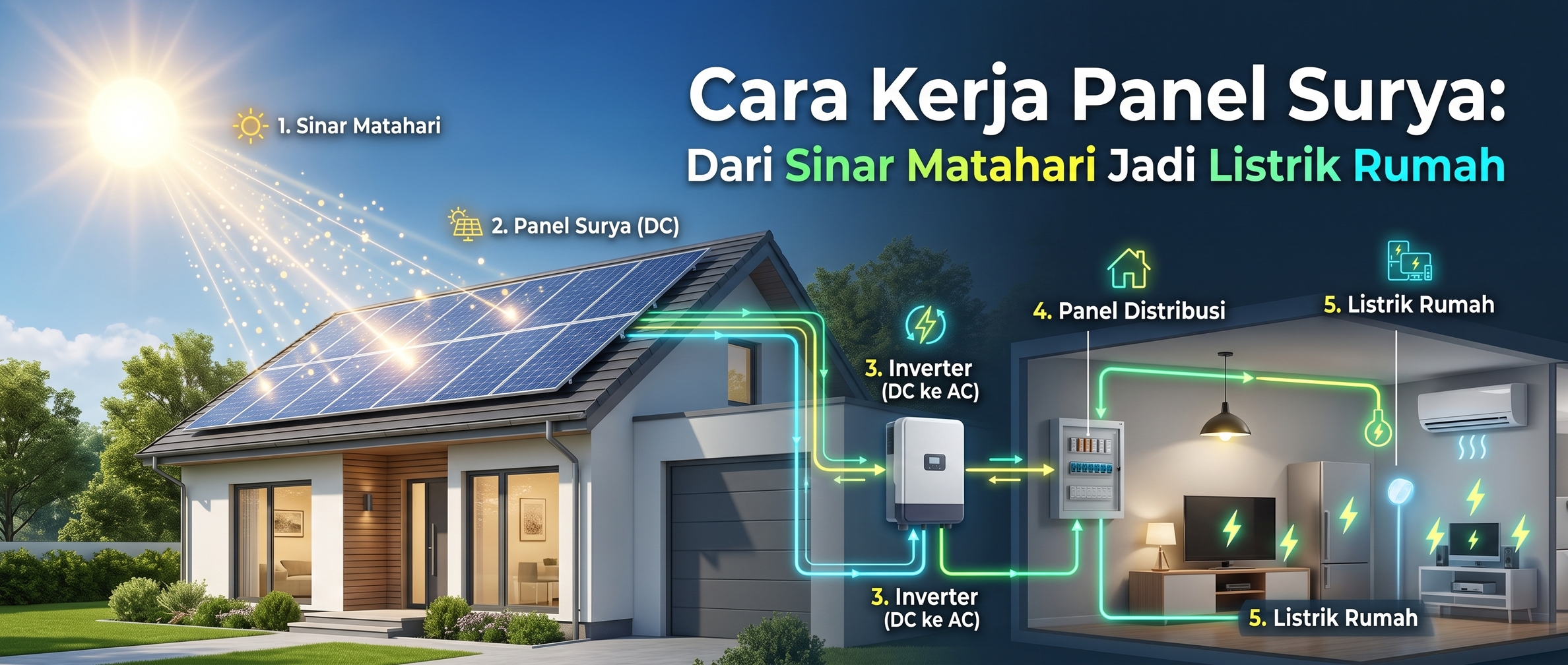 Cara Kerja Panel Surya: Dari Sinar Matahari Jadi Listrik Rumah