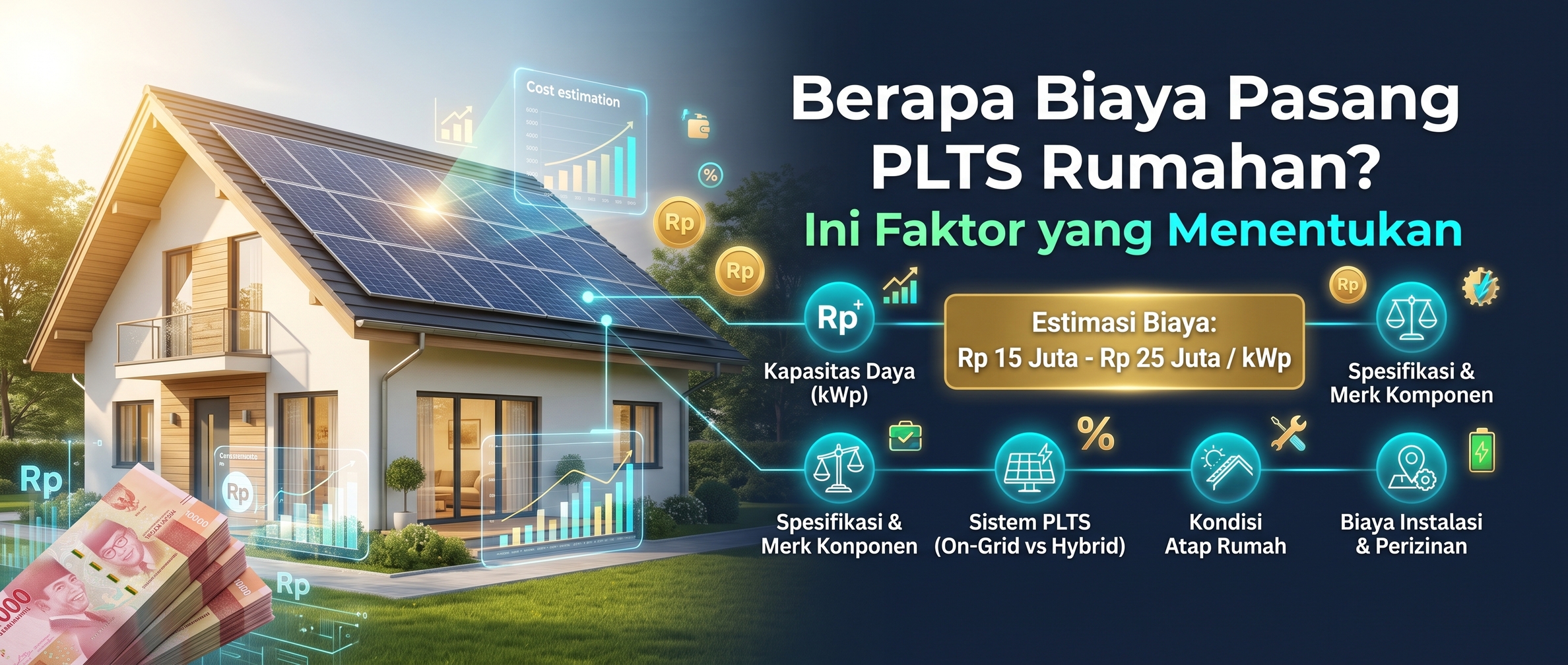 Berapa Biaya Pasang PLTS Rumahan? Ini Faktor yang Menentukan